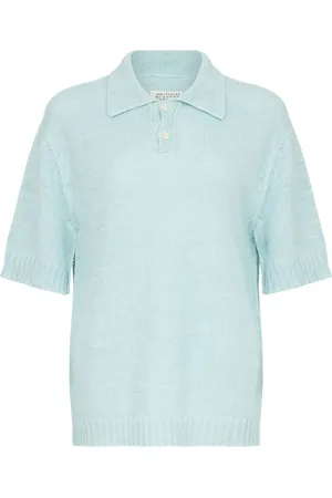 Maison Margiela Short-sleeve hemp polo top