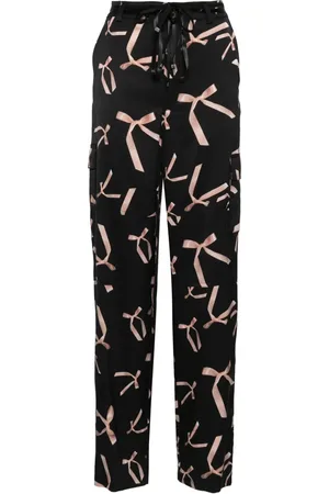 Pinko Graphic-print wide-leg trousers