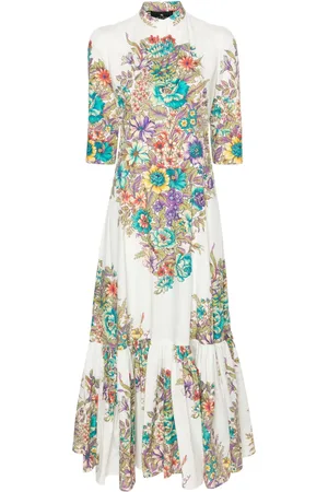 Etro Floral-print cotton maxi dress