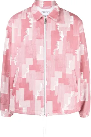 MARCELO BURLON Geometric-print shirt jacket
