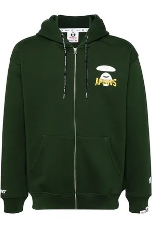 A Bathing Ape Logo-print hooded jacket