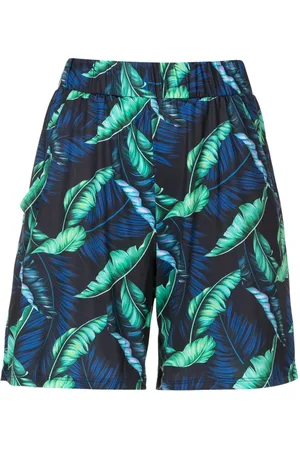 Lygia & Nanny Iara leaf-print mini shorts