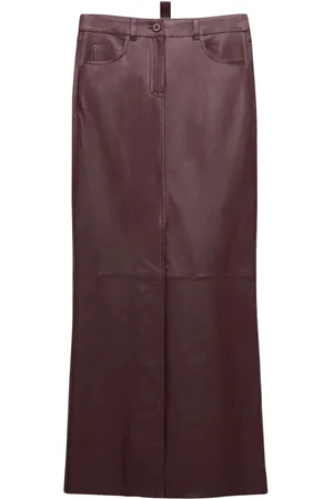 Dorothee Schumacher Leather straight skirt