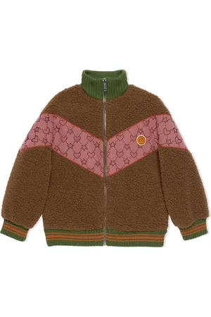 Gucci Jacquard panelled bomber jacket