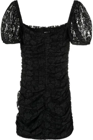 ROTATE Puff-sleeve lace minidress