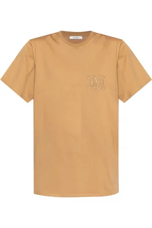 Max Mara Monogram-embroidered cotton T-shirt