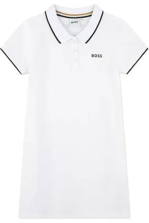HUGO BOSS Logo-print cotton polo dress