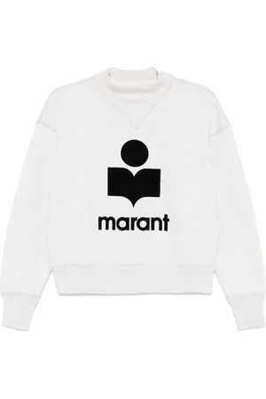 Isabel Marant Moby flocked-logo sweatshirt