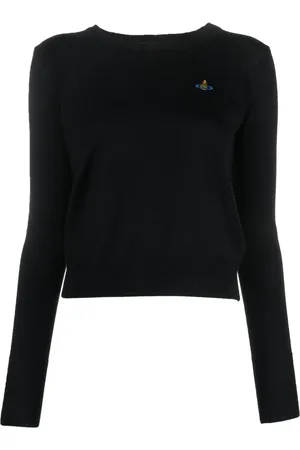 Vivienne Westwood Logo-embroidered virgin-wool jumper