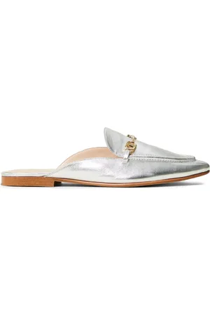 Twin-Set Oval T leather mules