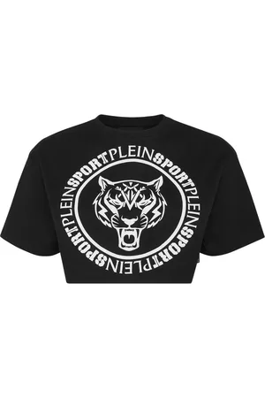 Philipp Plein Logo-print cropped T-shirt