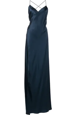 Michelle Mason V-neck silk dress
