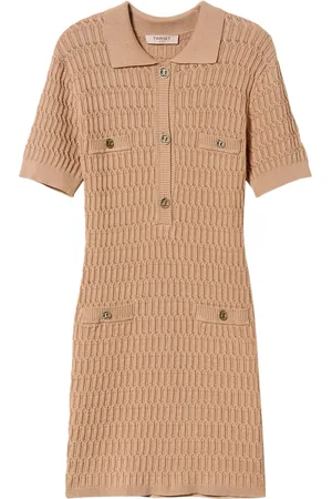 Twin-Set Button-up knit minidress