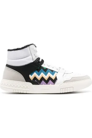 Missoni Zigzag-pattern high-top sneakers