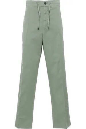 CANALI Drawstring-waist straight-leg trousers