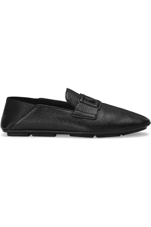 Dolce & Gabbana Logo-appliqu?? leather loafers