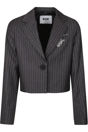 Msgm Pinstriped single-breasted blazer