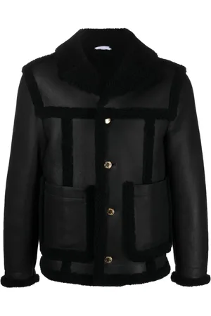 Thom Browne Shearling-trim flight jacket