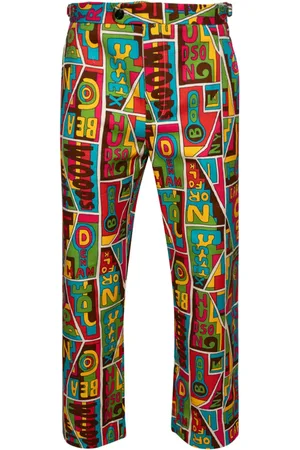 BODE New England graphic-print trousers