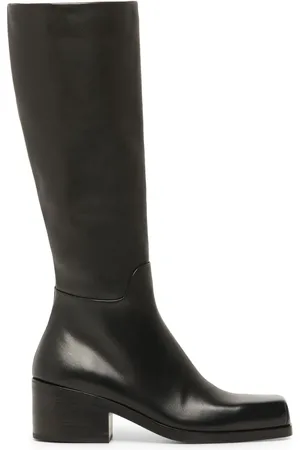MARSÈLL Square toe leather high boots