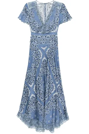 Maje Floral-print midi dress