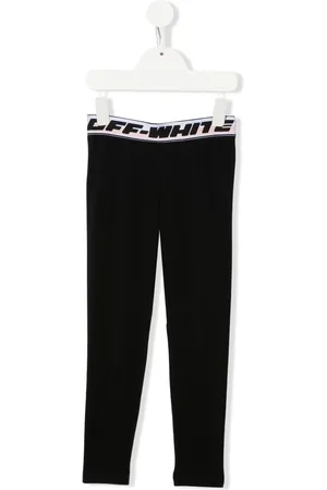 OFF-WHITE Logo waistband mid-rise leggings