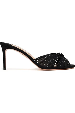 Aquazzura 75mm Slow Kisses mules