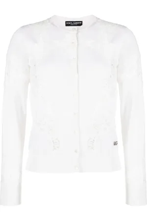 Dolce & Gabbana Lace-inserts buttoned cardigan