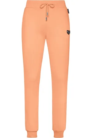 Philipp Plein Logo-plaque cotton track pants