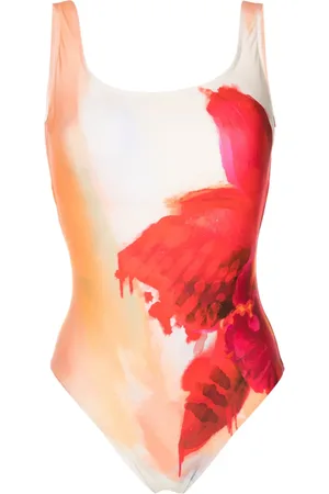 Lenny Niemeyer Flora-print open-back swimsuit