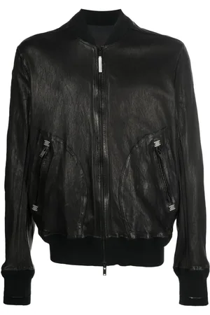 ISAAC SELLAM EXPERIENCE Zipped leather jacket