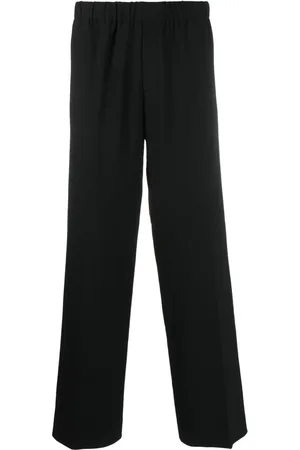 Sandro Elasticated cotton wide-leg trousers