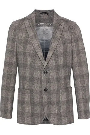Circolo Prince of Wales check blazer