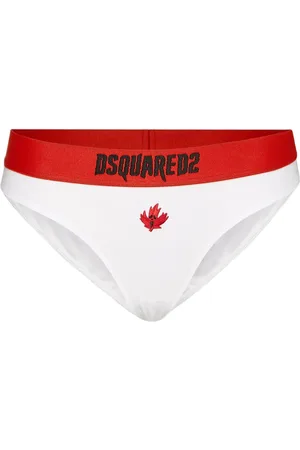 Dsquared2 Maple leaf-embroidered briefs