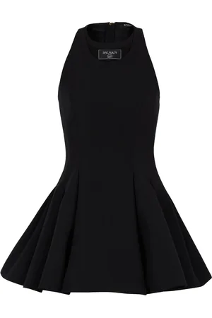 Balmain Logo-patch mini dress