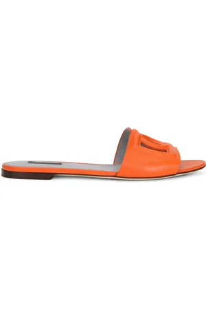 Dolce & Gabbana DG Millennials leather slides