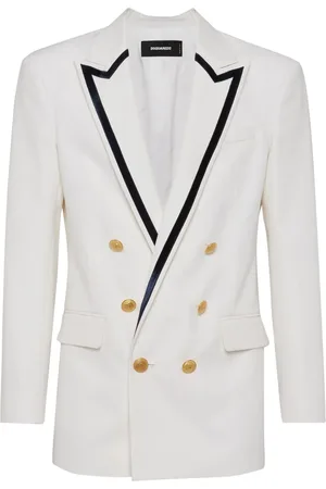 Dsquared2 Double-breasted virgin wool-blend blazer