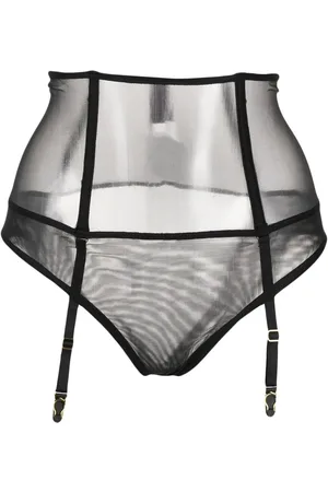 MAISON CLOSE High-waist garter thong