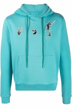 OFF-WHITE X MLB Florida Marlins logo-print hoodie
