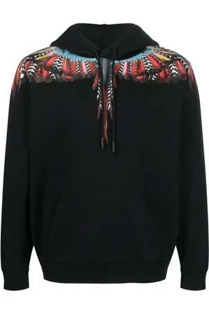 MARCELO BURLON Grizzly Wings organic cotton hoodie