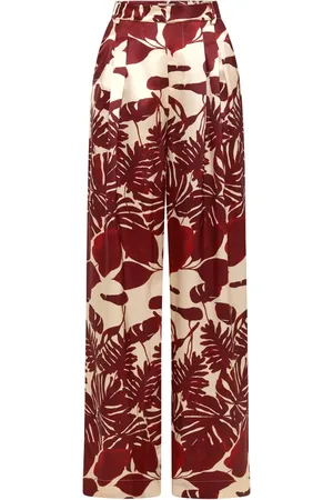Nicholas Carleigh flared silk trousers