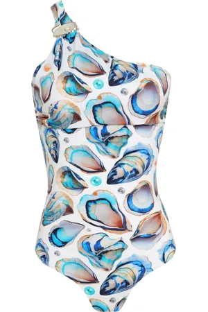 Brigitte Shell-print swimsuit