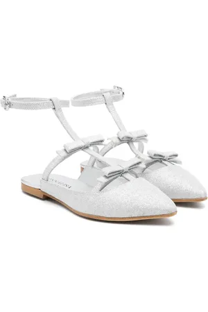MONNALISA Bow glitter ballerina shoes