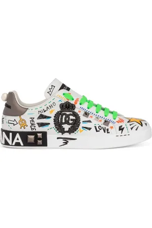 Dolce & Gabbana Portofino studded leather sneakers