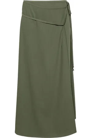 LEMAIRE Tied wrap midi skirt