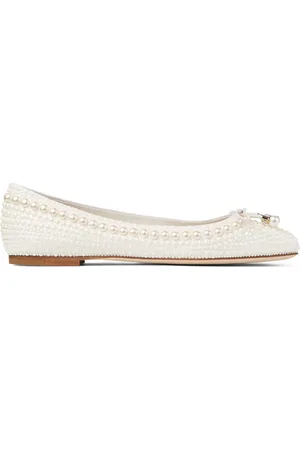 Jimmy Choo Elme pearl-embellished ballerina shoes