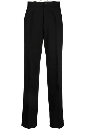 Maison Margiela Herringbone-pattern wool trousers