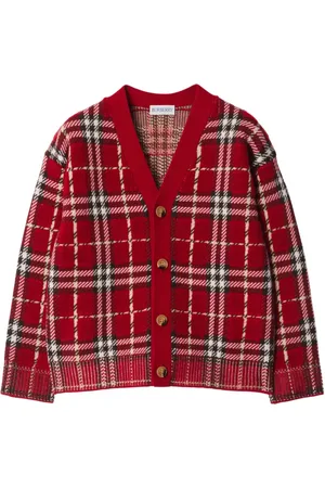Burberry Checked wool cardigan