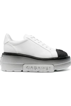 Casadei Nexus leather platform sneakers