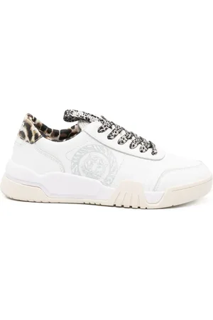 Roberto Cavalli Tiger Head-motif low-top sneakers